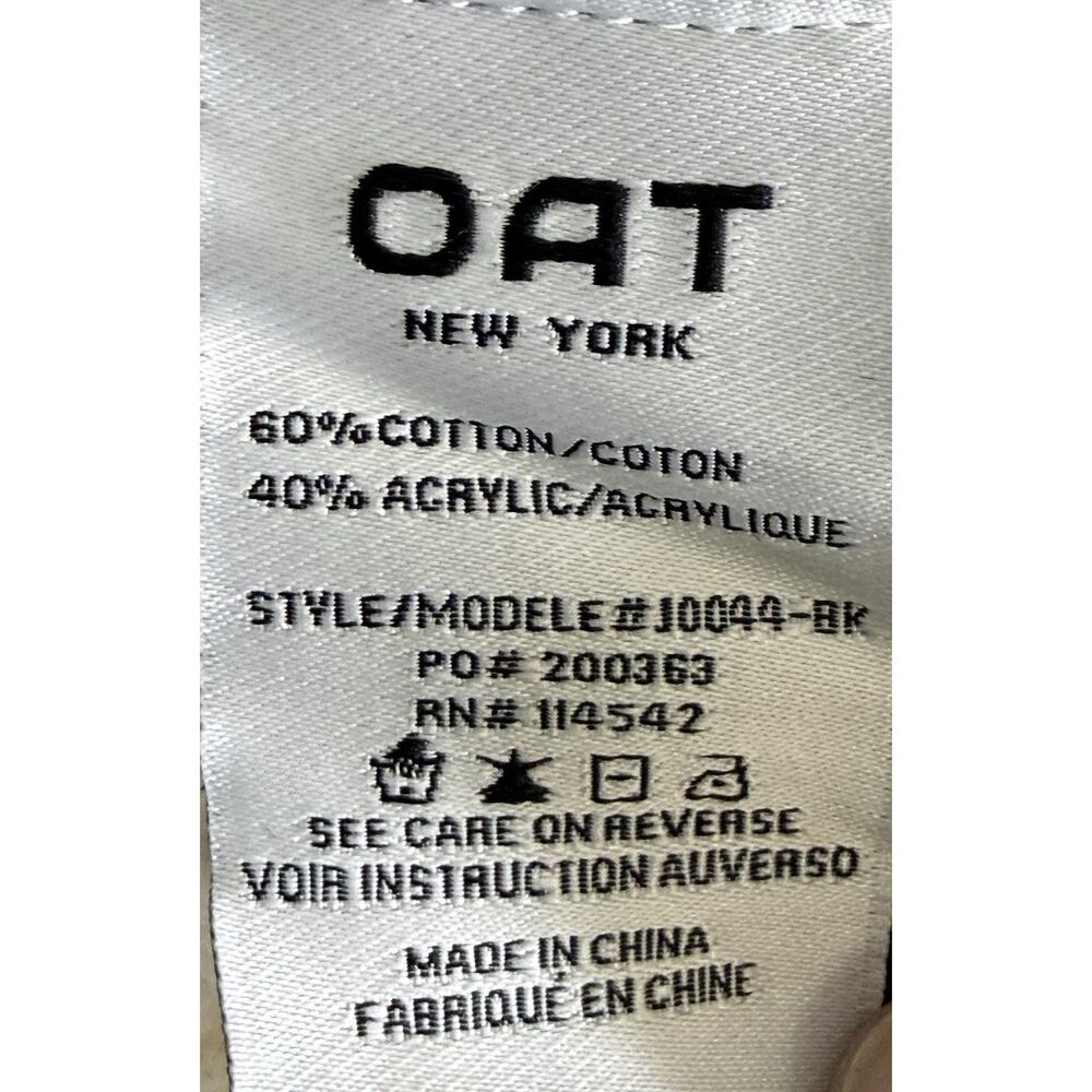 Oat New York Cardigan Women’s Sz M Varsity Style Open Front Cotton Blend - Picture 5 of 8